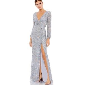 Mac Duggal 5213 Multi Colored Sequin Evening Gown Dress Sz 4 NWT